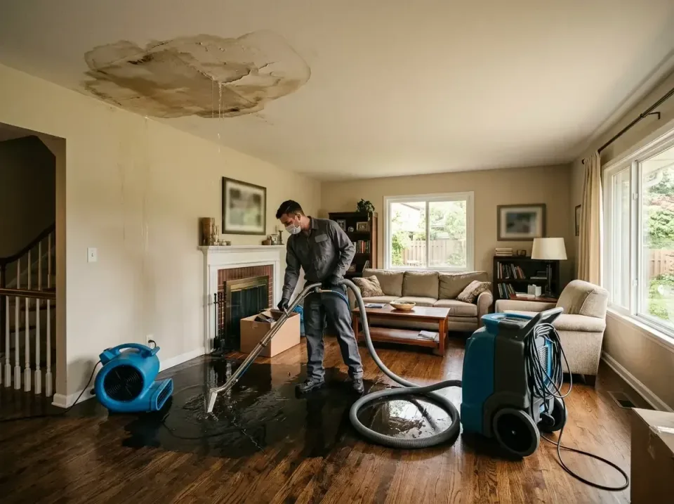 attic-pipe-burst-ceiling-drip-008 — frequently asked questions, Water Damage Restoration & Carpet Care in Johnstown, OH